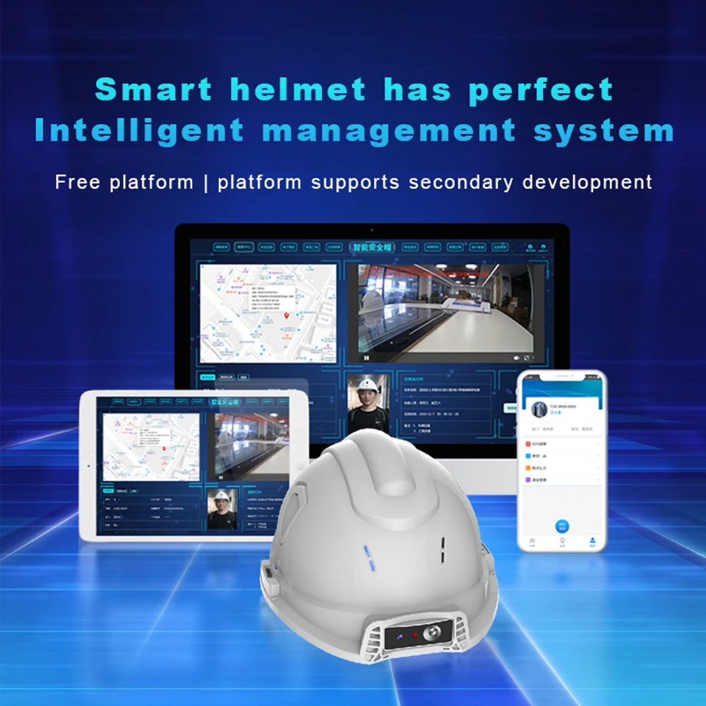 5G Customizable Multi-function GPS and WIFI Intelligent Audio and Video Recording Platform Management Helmet
