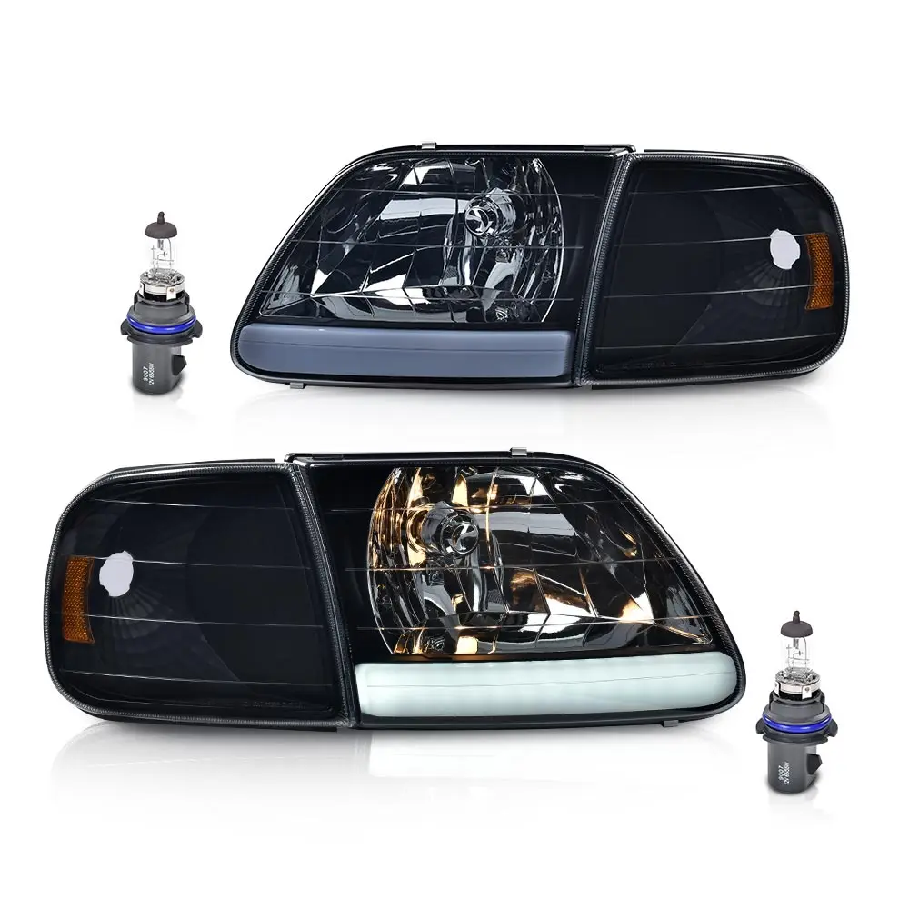 

Factory Style Headlights & Corner Parking Lights Kit Set for Ford Expedition 1997-2002/Heritage 2004/Ford F150 1998-2003 Truck