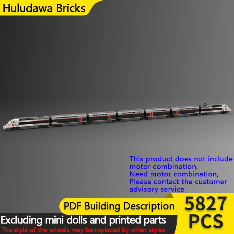 

Модель городской автомобиль MOC, строительные кирпичи, высокоскоростной двухэтажный поезд, модульная технология, детские праздничные подарки, сборка игрушек, костюм