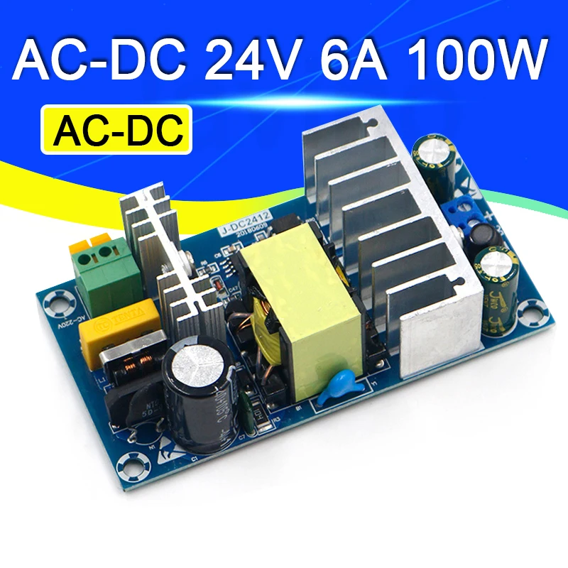 1-5szt Moduł zasilacza AC 110v 220v do DC 24V 4A 100W AC-DC Płytka zasilacza impulsowego 828 Promocja Javino