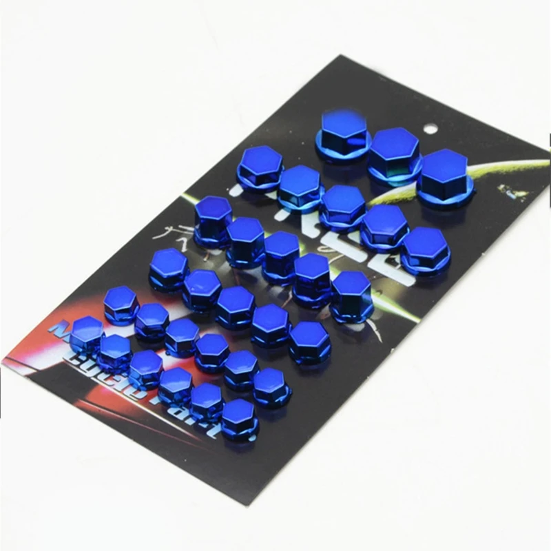 SZCH 30pcs Schraubmutter Dekoration Gehäuseschutzschutz für Motorradrücker