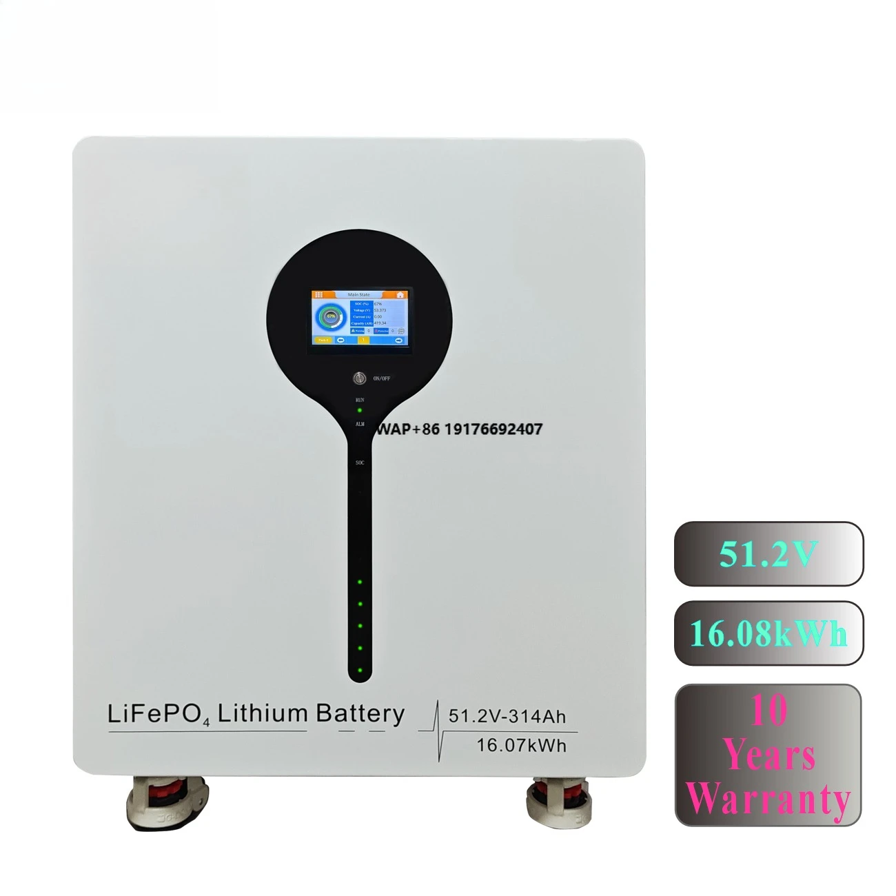 

RWT Home Energy Storage Batteries 15Kwh 16Kwh 20Kwh 32Kwh Solar Power 51.2V 280Ah 314Ah 340Ah Lifepo4 51.2V Lithium Ion Battery