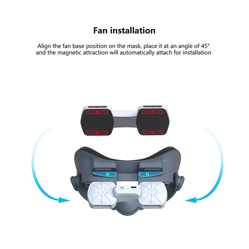 For Meta Quest 3 Face Pad With Cooling Fan X3 Air Heat Dissipation Breathable Ventilation Face Cover For Quest 3 Spare Parts
