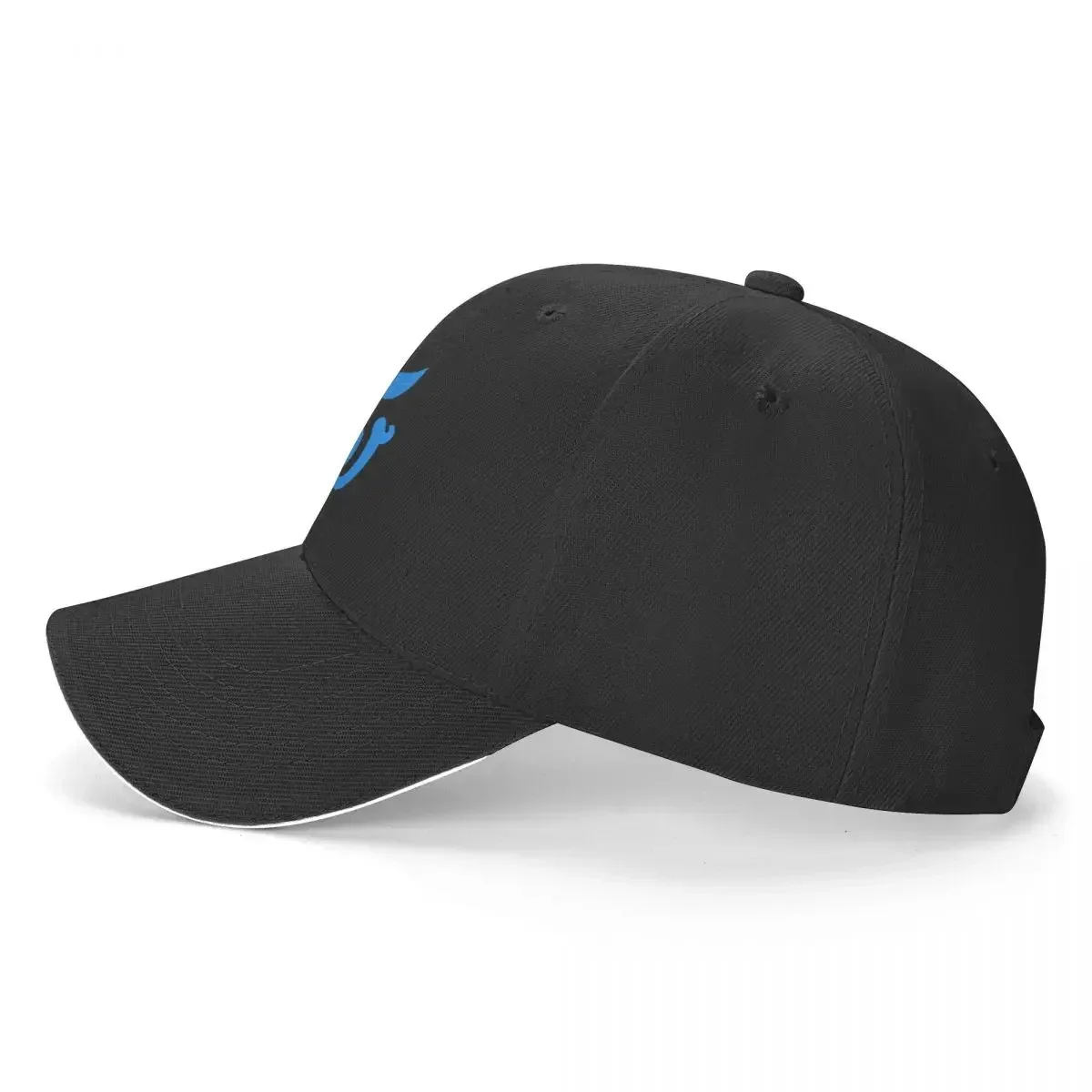 Casquette de baseball avec logo bleu pour hommes et femmes, chapeau de soleil, chapeau de cheval réglable, casquette de plage personnalisée, chapeaux élégants