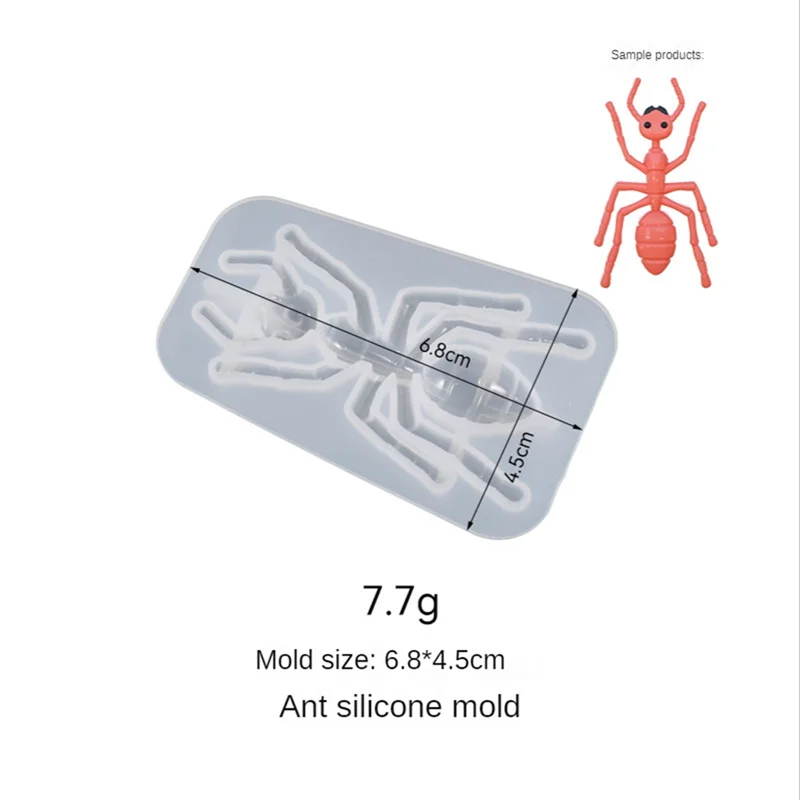 ABXF-Insect Fondant Moulds, Bug Cake Decoration Silicone Moulds Gecko/Centipede/Spider/Scorpion/Ant/Insect Epoxy Moulds