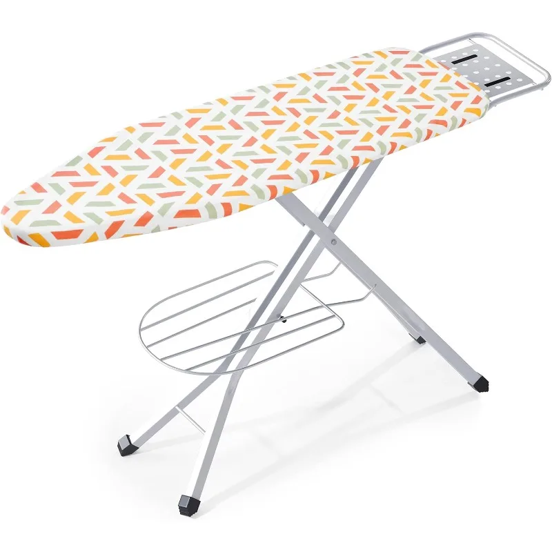 Ironing Board, Heat Resistant Cover Iron Board with Steam Rest, Non-Slip Foldable Stand.  Heavy Sturdy Metal Frame Legs Stand