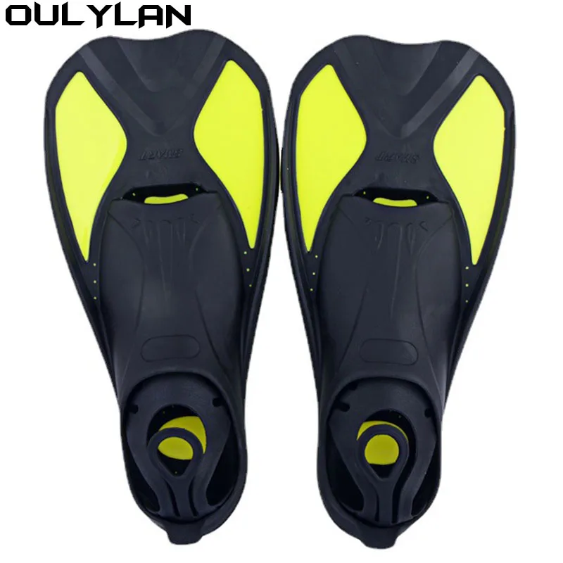 Oulylan Adult Diving Flippers Swimming Fins Adult Snorkeling Foot Flippers Scuba Fins Beginner Swimming Equipment Portable