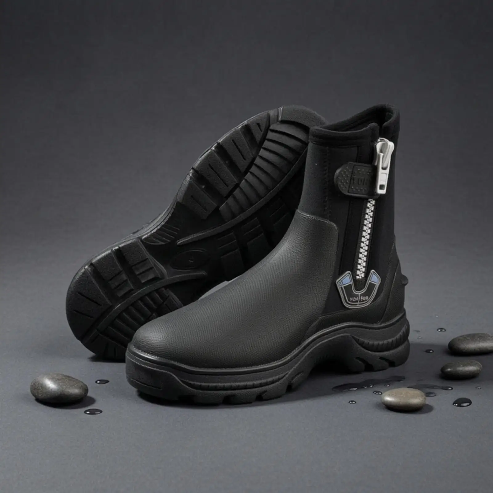 neoprene-water-shoes-for-men-with-molded-rubber-sole-and-side-zipper-for-scuba-diving-and-kayaking