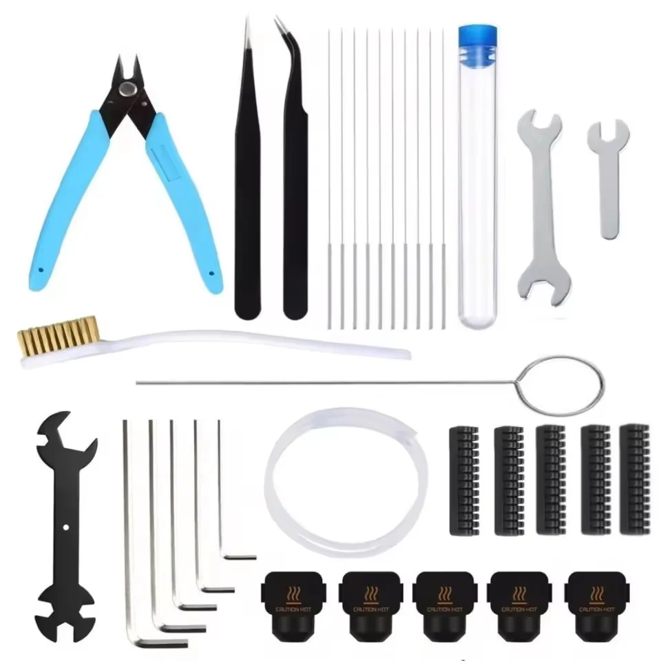 Kit de Ferramentas para Impressora 3D Bambu Lab A1/A1 Mini, Kit de Manutenção com Ferramentas Comuns, Tubo PTFE, Acessório para Remoção de Impressões 3D