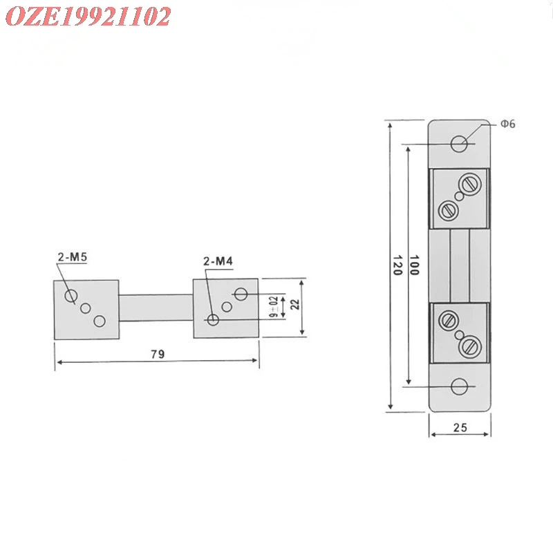 FL-2 esterna Shunt 5A 10A 15A 20A 30A 50A del tester del pannello dell\'amperometro di cc classe 75mV della resistenza di Shunt 1PC 0.5 per il tester