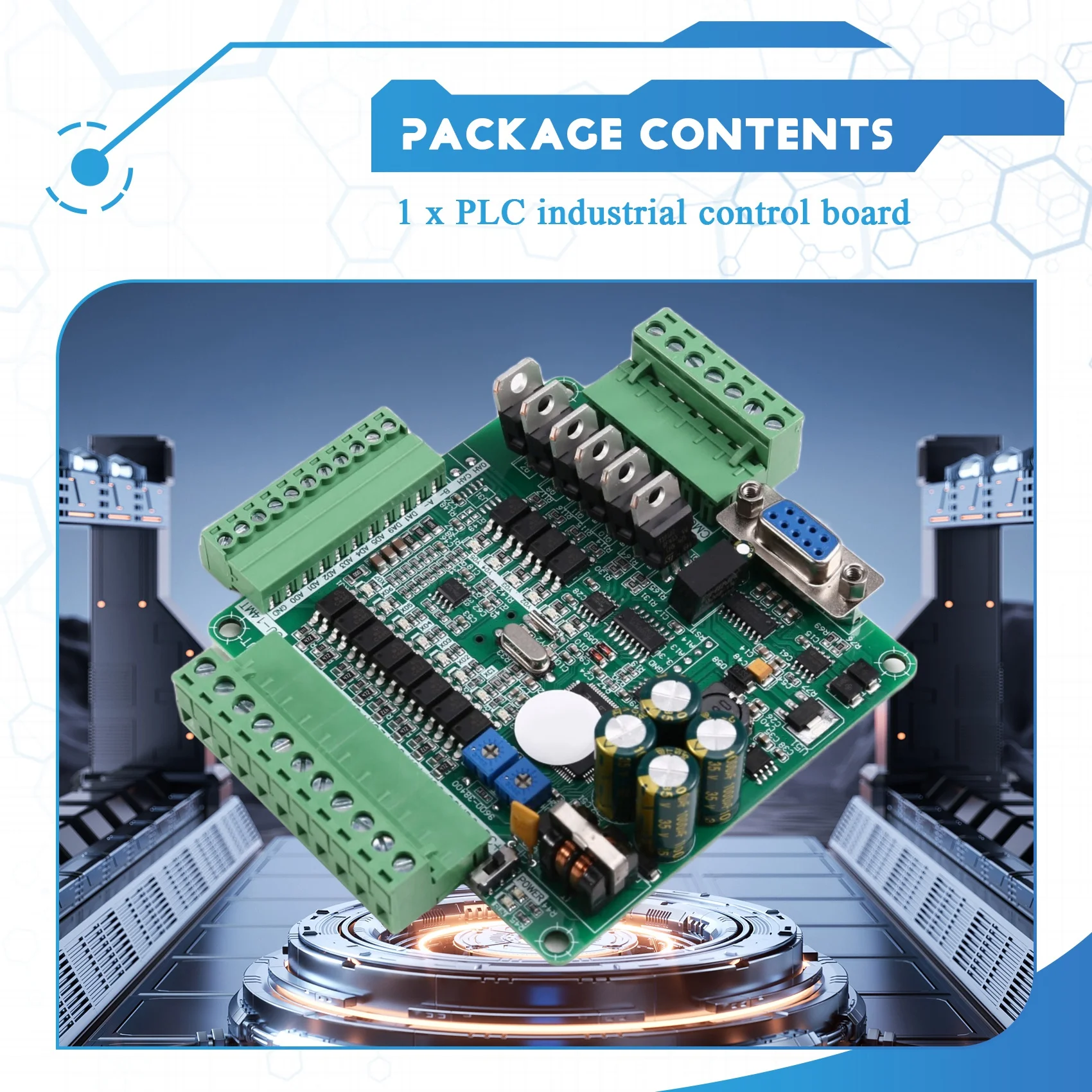 AT53 de alta velocidad con controlador programable analógico PLC tablero industrial