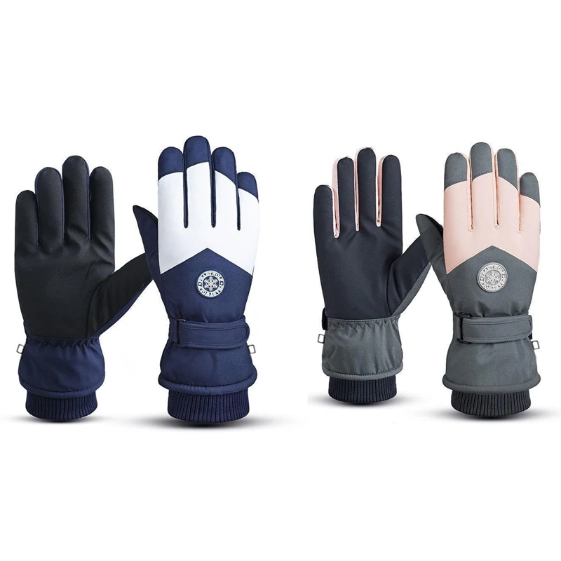 Men Women Ski Gloves Winter Warm Windproof Waterproof Touchscreen Non-slip Snowboard Snowmobile Motorcycle Cycling Skiing Gloves