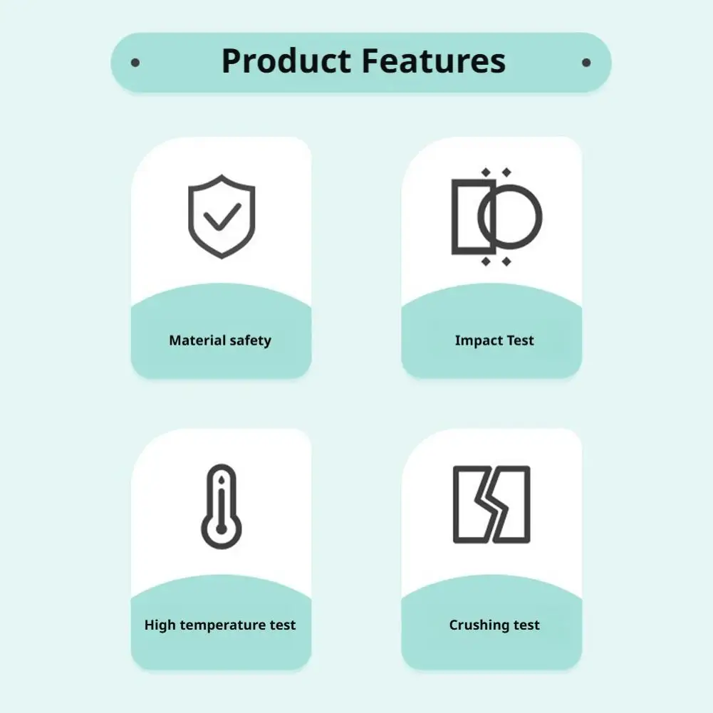 مرآة أمان للأطفال للرؤية الخلفية - بلاستيك أكريليك (آمن للأطفال) بزاوية واسعة الرؤية قابلة للتعديل، بدون سائق بدوره