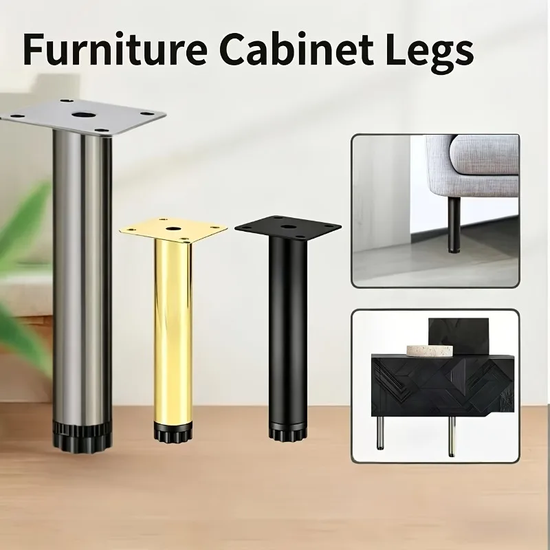 15cm 4pcs Sofa Legs Cabinet Legs TV Cabinet Legs Cylindrical Coffee Table Legs Furniture Legs Simple Furniture Legs