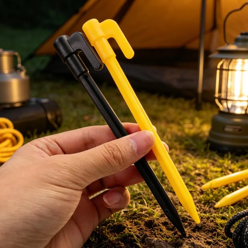 Plastic Tent Stakes PP Pen Shape Tent Peg Wind Resistant Anti Slip Guyline Ground Nails for Camping Canopy Awning Shade Net Gear - view 6