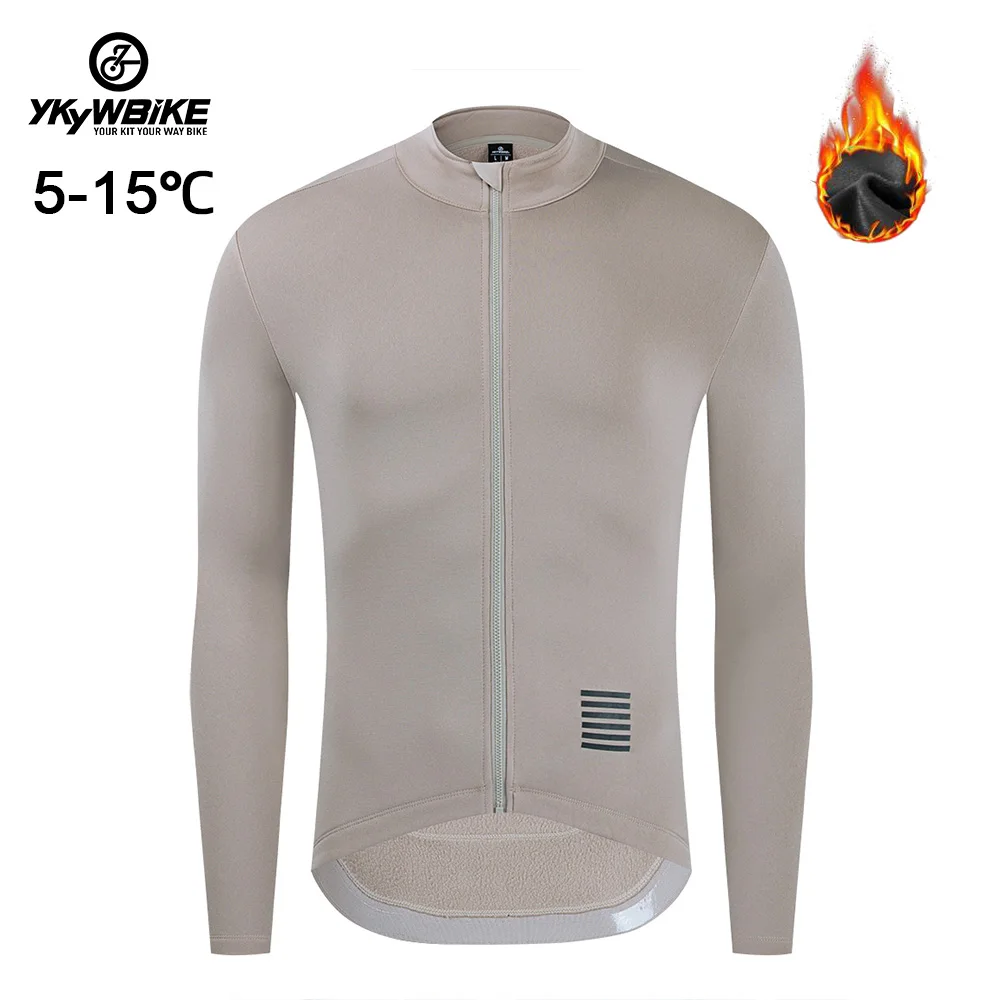 Ykyw Herren Pro Herbst Winter Langarm Thermo Fleece Jacke MTB Mann Rad trikot Fahrrad hemden Outdoor Fahrrad Kleidung Mantel – Detail 25