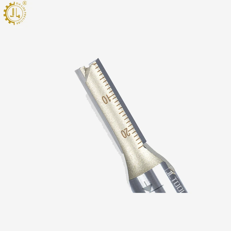 Arden 1pc Two Flute Straight Bits Router Cutter Woodworking Shank Two Flutes Straight Bits Jointing Grooving