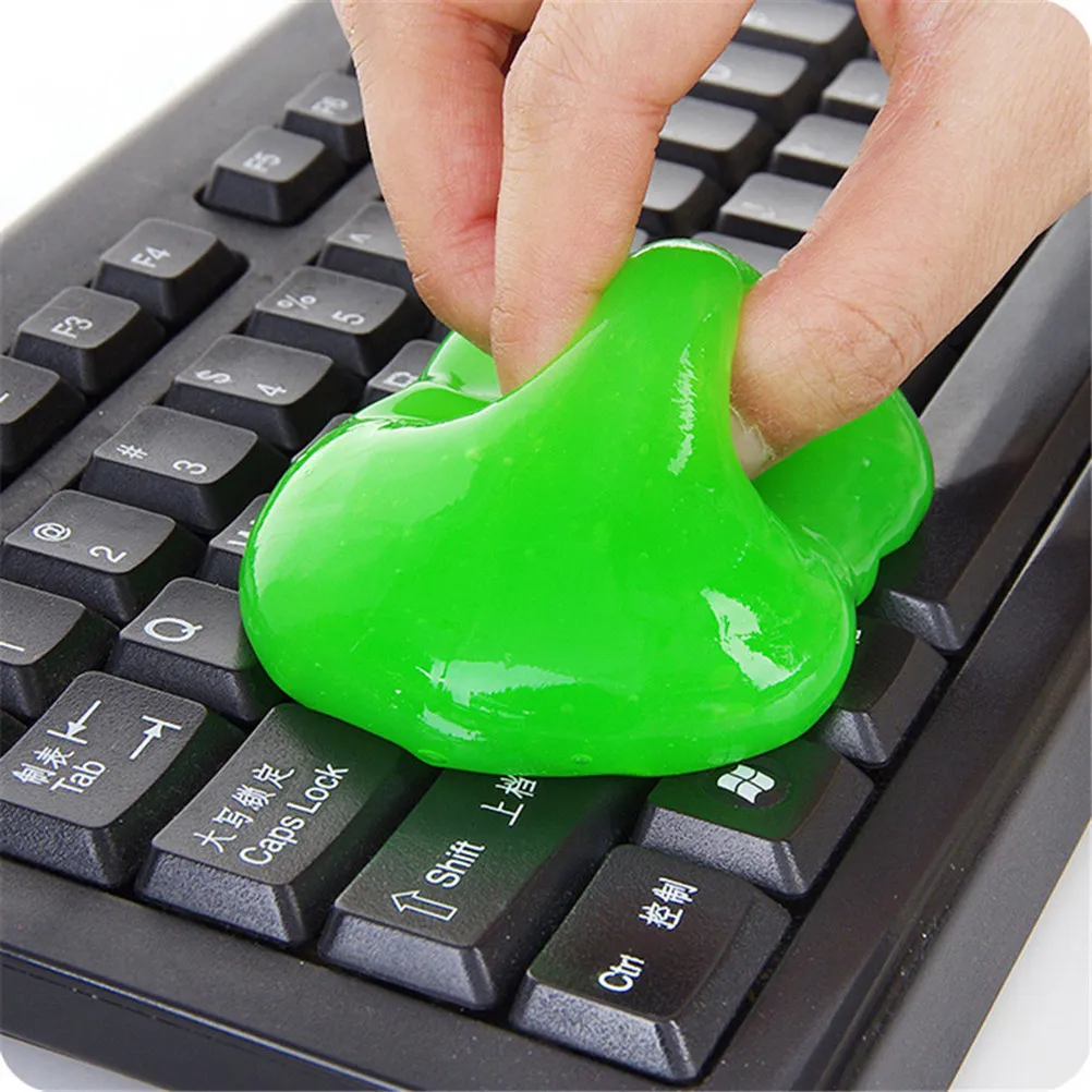 

4Packs Dust Removing Gel for Keyboard Cleaning Safe Elastic Non-Residue Cleaner Computer Laptop Car Interior Cleaning Tool 82G