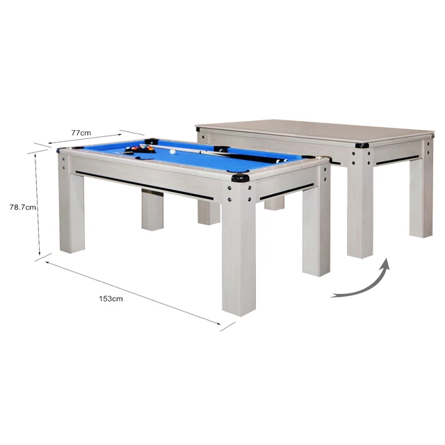 Superior Quality 6ft/7ft MDF Billiard Dining Pool Table With Auto Ball Return System