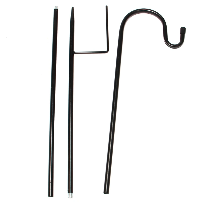 Shepherd Hooks Rust Resistant Garden Stake Outdoor Metal Plant Stand Hanger Bird Feeder Pole