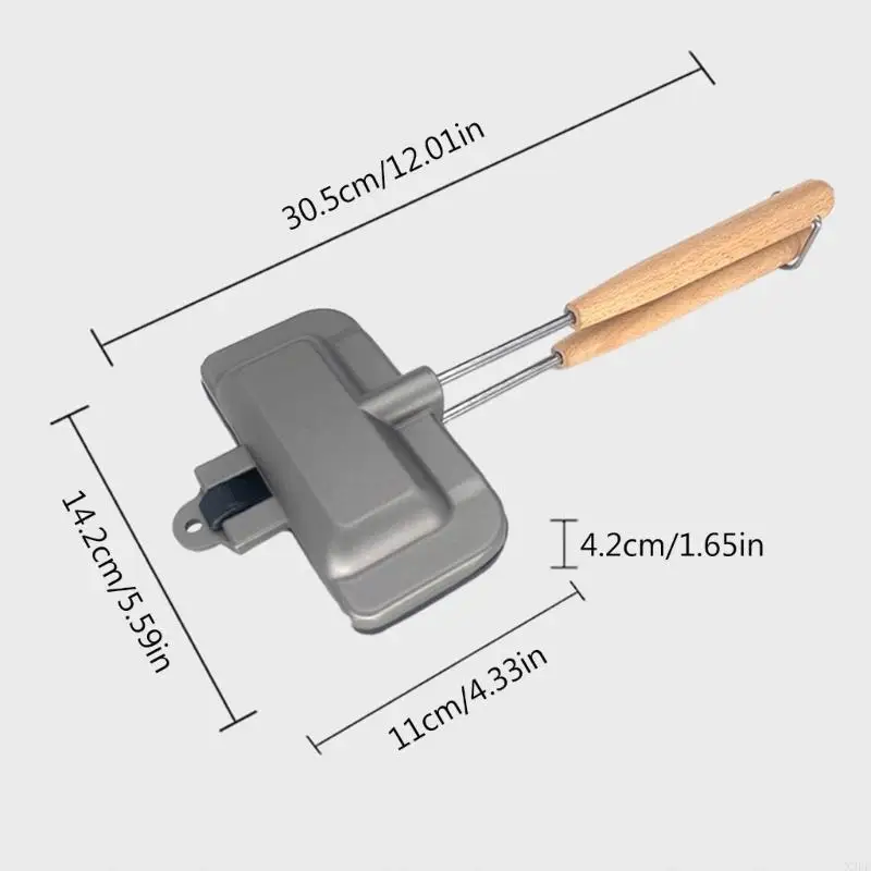محمصة الساخنة محمصة مزدوجة المقلاة من الصانع شطيرة غير لاصقة فليب شواء الإفطار توست بانيني وافل أدوات الطبخ x3uc