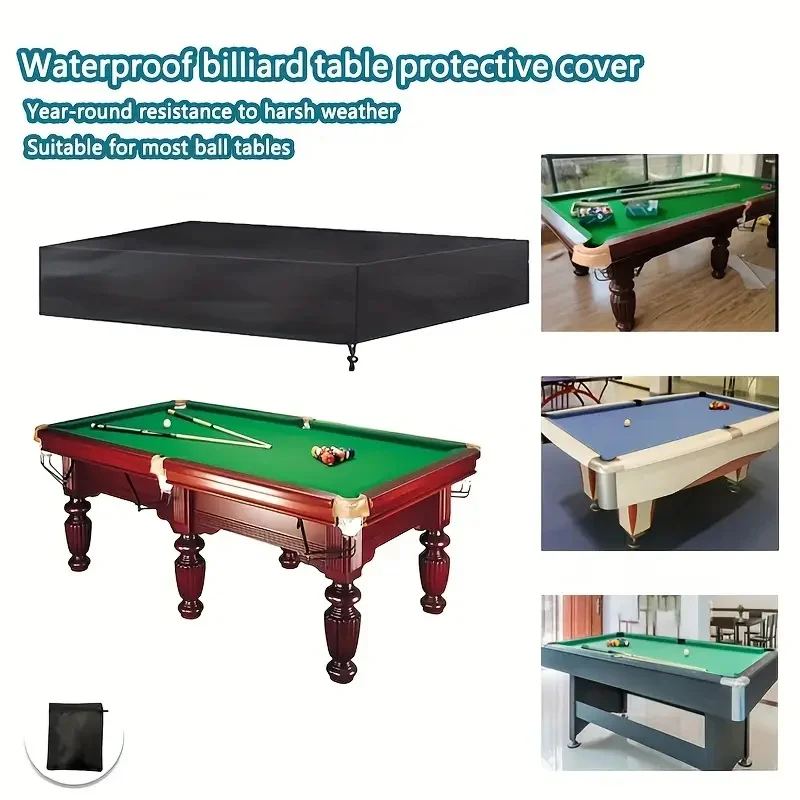 High Quality&Dustproof Billiard Table Cover-Heavy-Duty Marine-GradeOxford Fabric,UV-Resistant, Scratch & Tear Resistant with