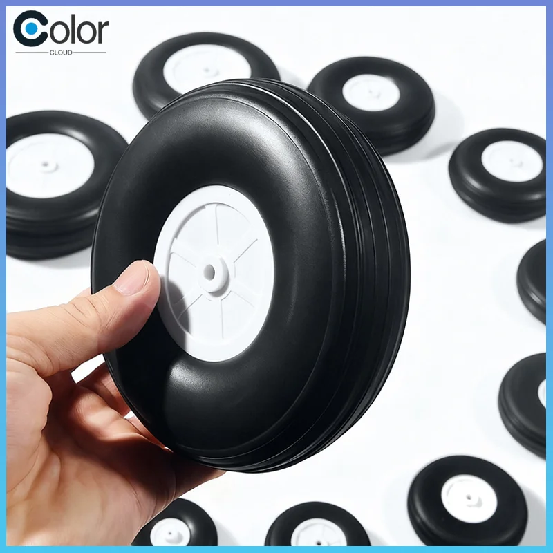 10pcs Generic Rc Airplane Landing Gear Wheels 0.75 To 5 Inch Pu Rubber Wheels For Fixed Wing Rc Plane Drone Aircraft Hobbyists