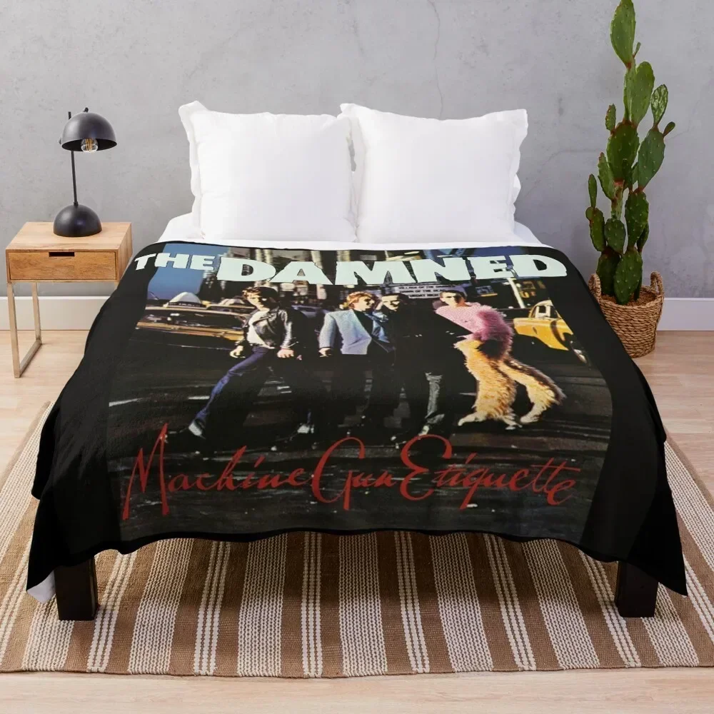 

The Damned machine gun etiquette 2 Throw Blanket Versatile Cozy Throw Blanket for All Occasions