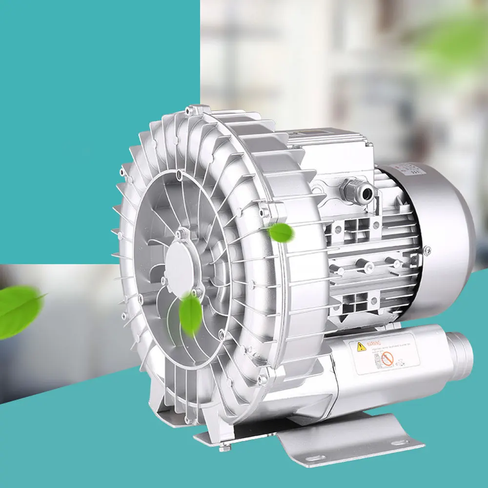 High Pressure Vortex Fan Centrifugal Fan Industrial Powerful Blower Vortex Air Pump Vacuum Pump Fish Pond Aerator 250/370