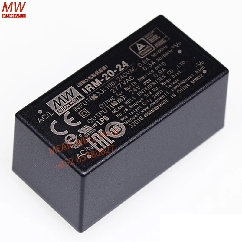 Original MEAN WELL 20W AC-DC PCB-Mount Green Power Module IRM-20-3.3 IRM-20-5 IRM-20-12 IRM-20-15 IRM-20-24