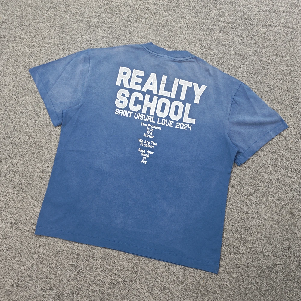 Yao Fashion Saint of Michael Luxury Brand High Quality1:1 Vintage Baggy Oversize Casual Summer