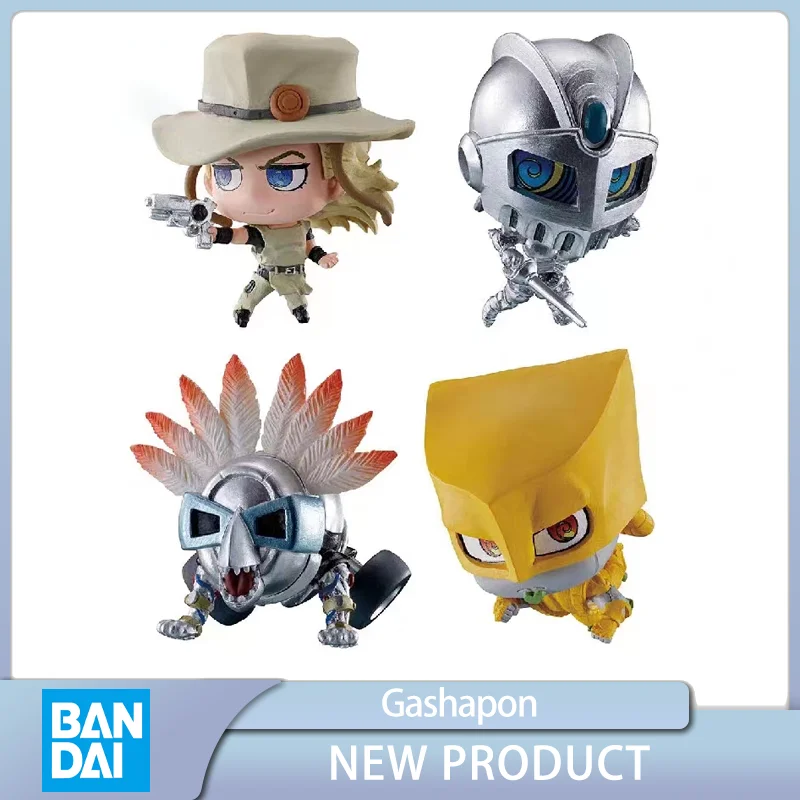 

BANDAI JoJo's Bizarre Adventure Gashapon Stand Silver Chariot THE FOOL Hol Horse Anime Action Figures Collect Model