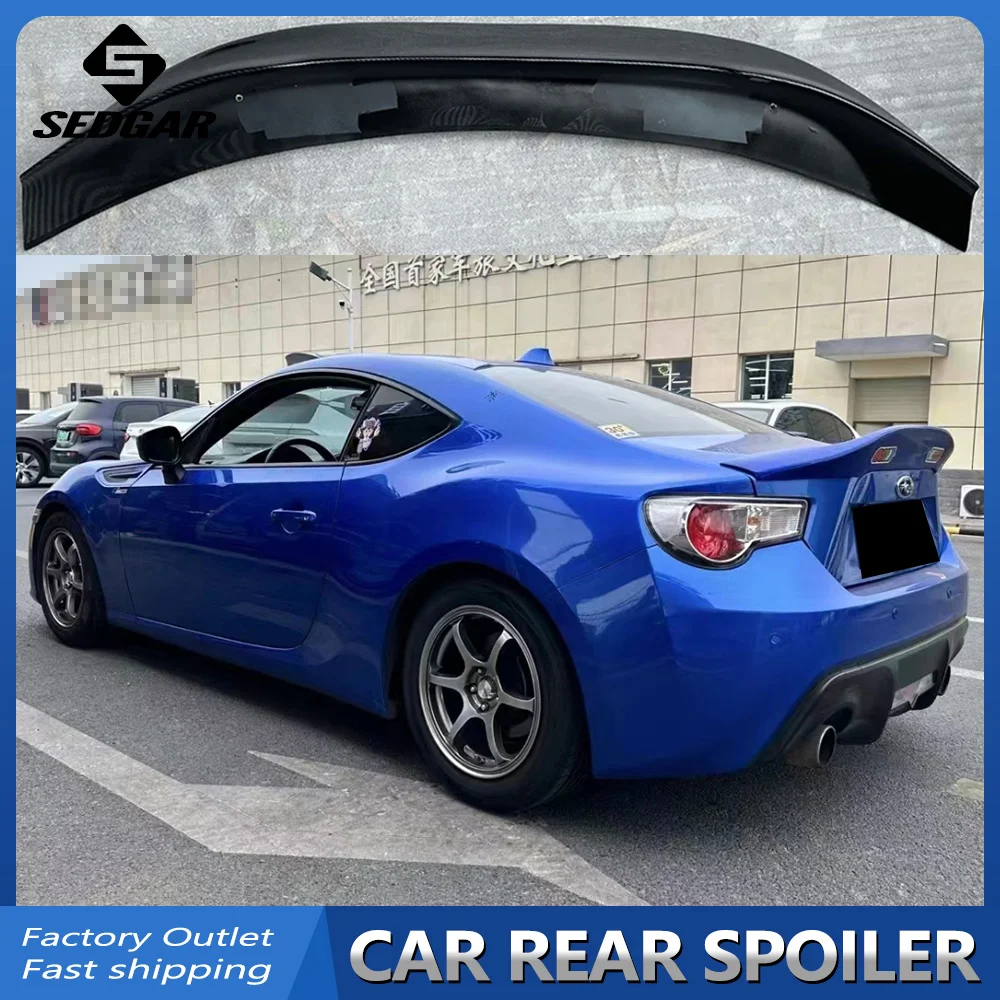 

Спойлер для багажника 2013-2020 TOYOTA GT86 Subaru BRZ, высококачественный задний спойлер из 100% натурального углеродного волокна, спойлер для багажника