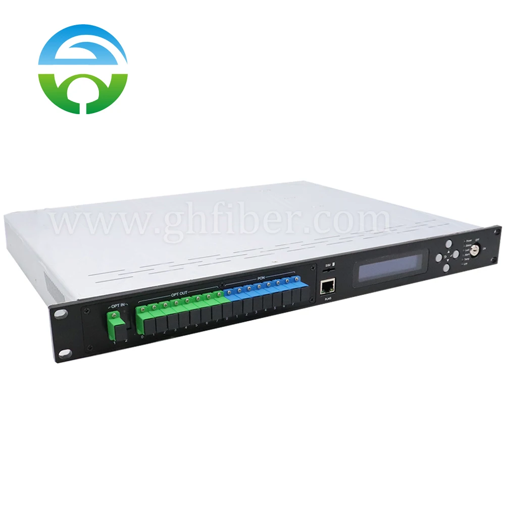 CATV Optical Amplifier with WDM SC/APC, Dual Power Supply,  1550nm, 8x22dBm YDFA