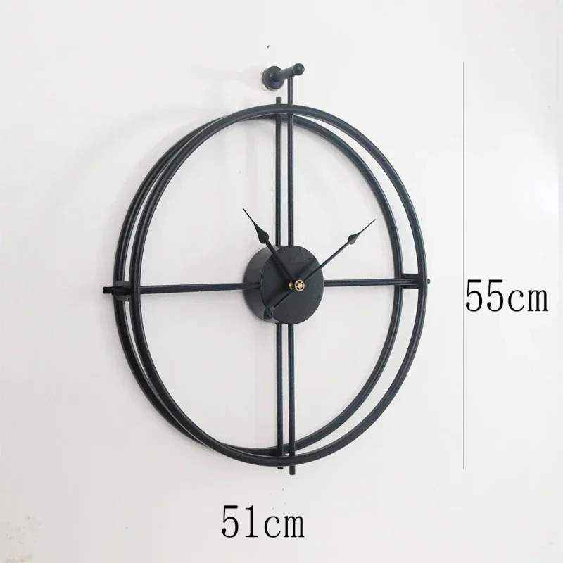 For Modern Minimalist Golden Wall Wall Clock Home Living Room Bedroom Wall Hanging Decoration Accessories Hand Welding