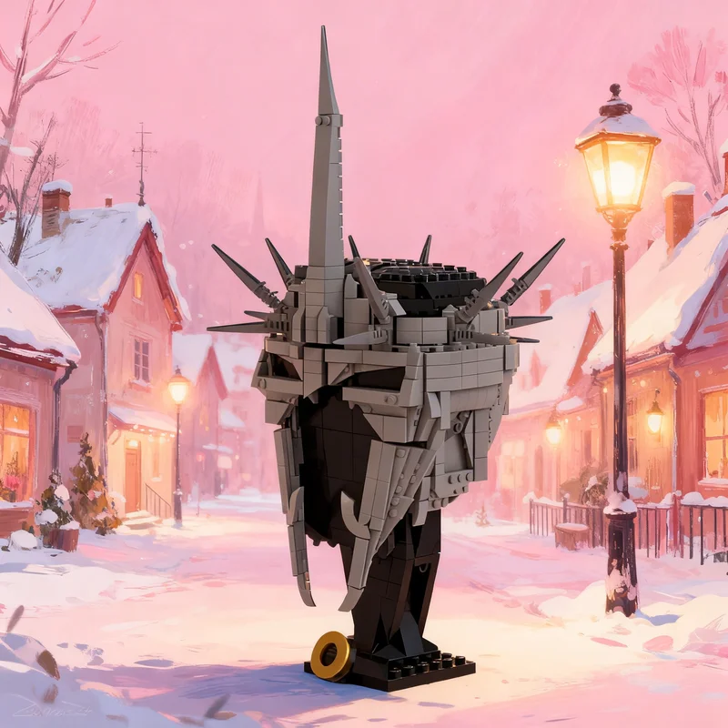 

Конструктор MOC LOTR: Шлем Короля-ведьмы Ангмара (927 деталей), модель из «Властелин колец», игрушка-подарок, креативный коллекционный предмет для демонстрации на столе