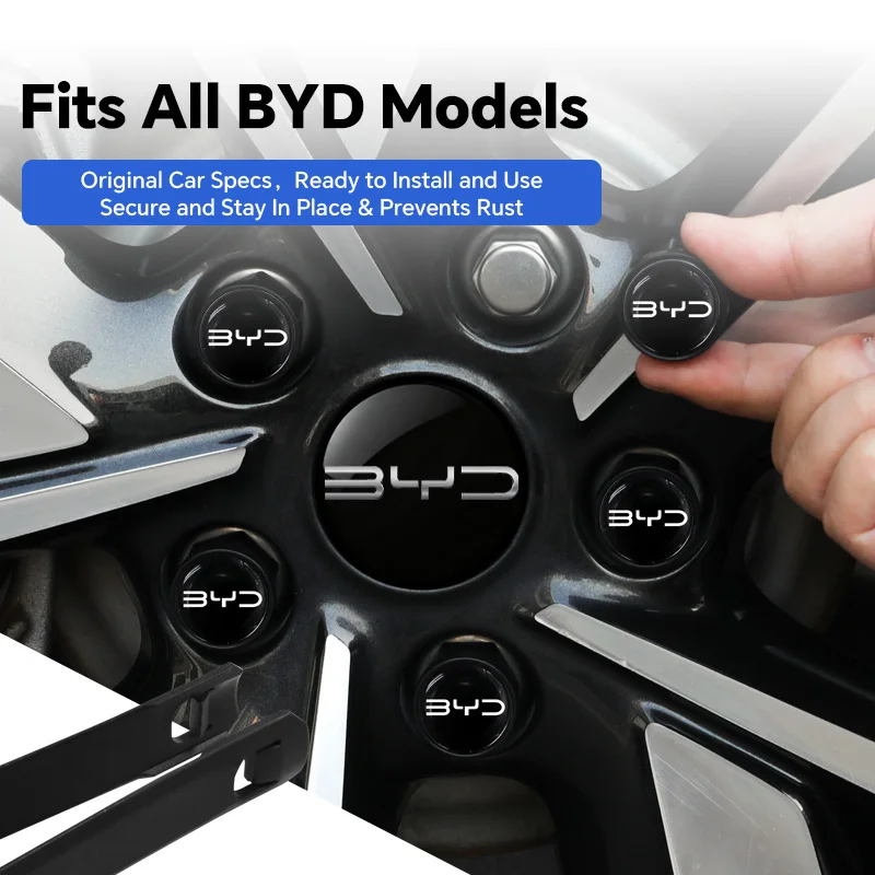 

20PCS Car Wheel Caps Bolts For BYD SEAL U SEAL UDMI MINI Dolphin ATTO 3 ATTO 2 Sealion Series Tire Nut Caps Car Wheel Lug Nut