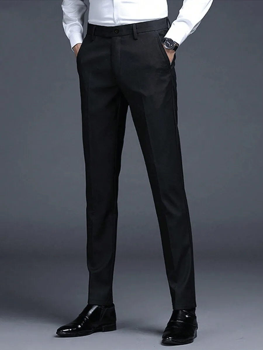 

Mens Formal Black Suit Pants Business Style For Fall