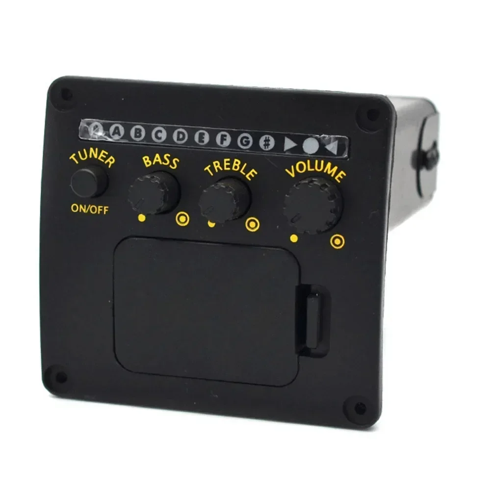 1/2set Professional Acoustic Guitar Preamp EQ Tuner Pickup Guitar Pickup Preamp EQ Tuner Piezo Pickup Equalizer Guitar Accessory