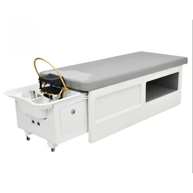 

Modern Comfort Style Plastic Head Spa Bed for Beauty Salon & Barber Shop Water Circulating Massage Shampoo Bed