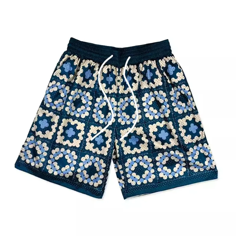 

Летние спортивные баскетбольные шорты, мужские спортивные и повседневные тренировочные шорты, быстросохнущие фитнес-шорты на шнурке.