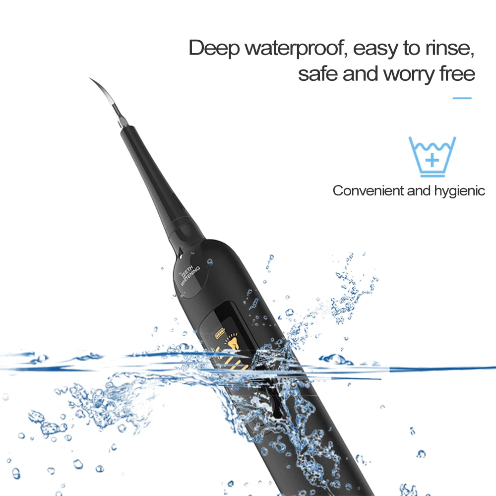 Портативный электрический звуковой зубной скалер для удаления зубного камня, зубной камень, инструмент для стоматолога, отбеливающий очиститель зубов, гигиена полости рта