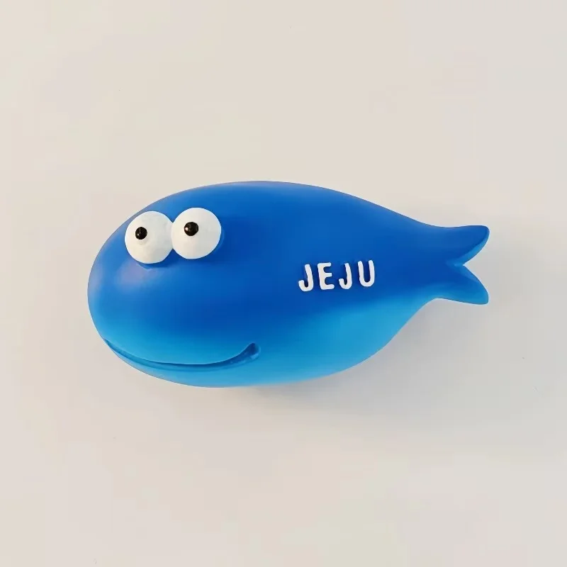 Seoul Jeju Island Busan Tourist Souvenir Creative 3D Cute Whale Magnetic Refrigerator Sticker Gift