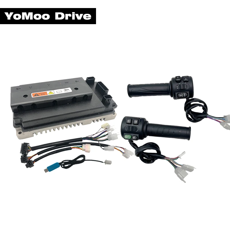 

VOTOL EM100 EM-100 72V DC 100A 2KW 3KW FOC BLDC PMSM Brushless Programmable Controller with T08 Throttle For Electric Motorcycle