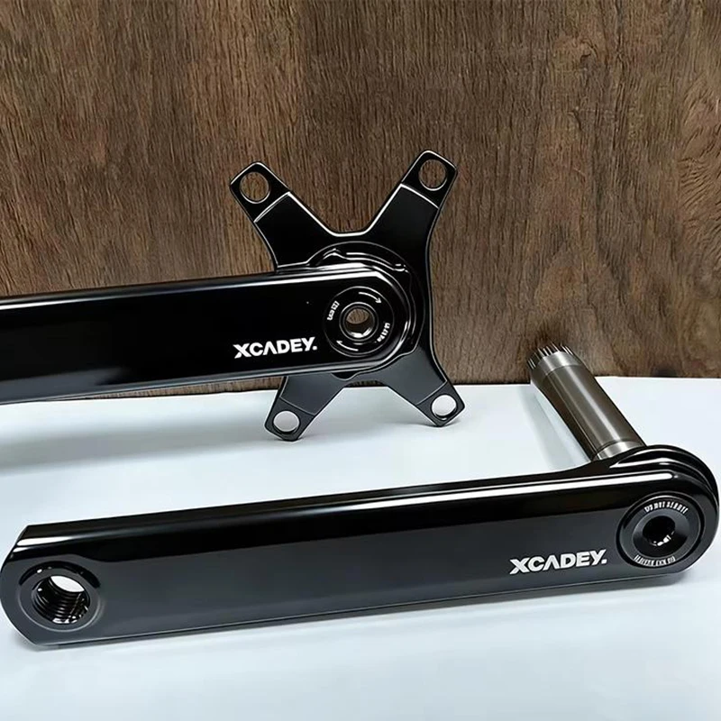 

XCADEY Aluminum Alloy Road Bike Crankset 24mm Titanium Spindle 110BCD 4-Bolt Spider Bicycle Crank Arm