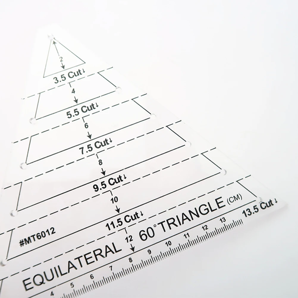 

Transparent Quilting 60 Degree Triangle Sewing Cutting Template For Garment Craft Embroidery Projects For Sewing Craft