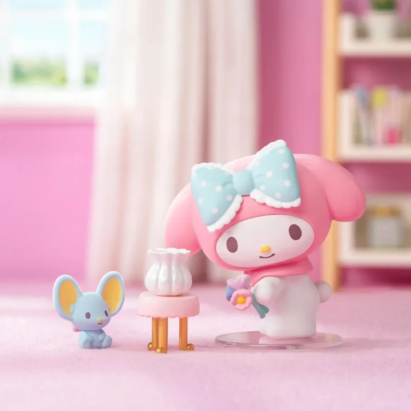 

Оригинальные персонажи Sanrio, уютная серия Time, слепая коробка, кавайная аниме-фигурка, модель, загадочная коробка, коллекционные украшения, подарок на Рождество для девочек