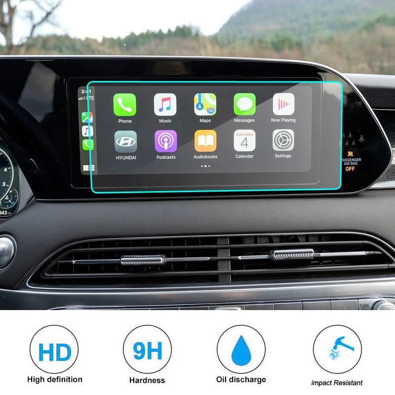 Folia ochronna ze stali ekran ze szkła hartowanego do palisady Hyundai 2020 2021 2022 10-25 cala nawigacja samochodowa GPS ochraniacz ekranu