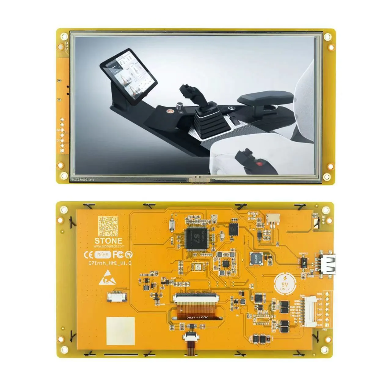 

7.0 Inch TFT LCD Monitor With Controller Display Includes Processor,Driver,Memory,UART Port ,Ect.