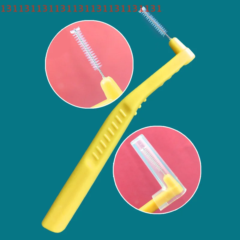 

10Pcs Removes Food Whitening Cleaner Oral Hygiene Tool Interdental Brushes Orthodontic Steel Wire Toothbrush Push-Pull Brush